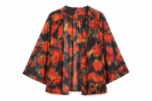 Atmosphere Womens Red Geometric  Jacket  Size 16