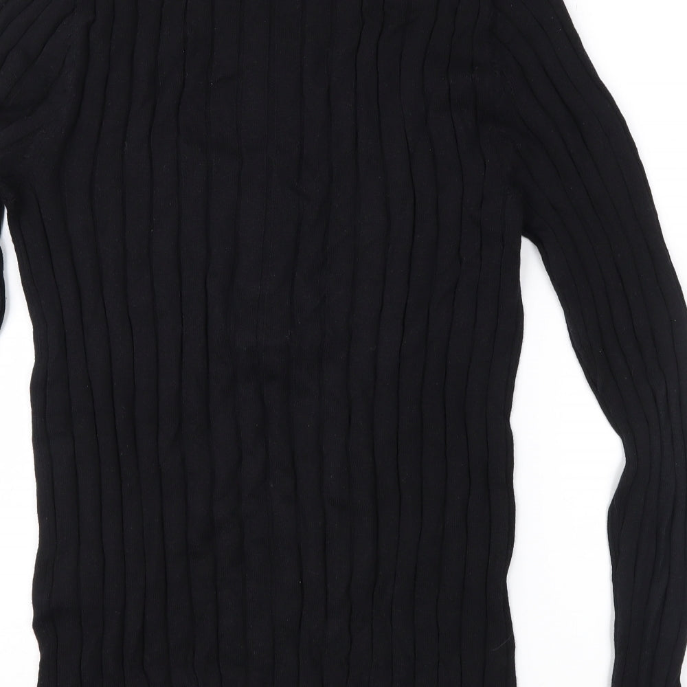 UrbanSpirit Mens Black  Knit Pullover Jumper Size S