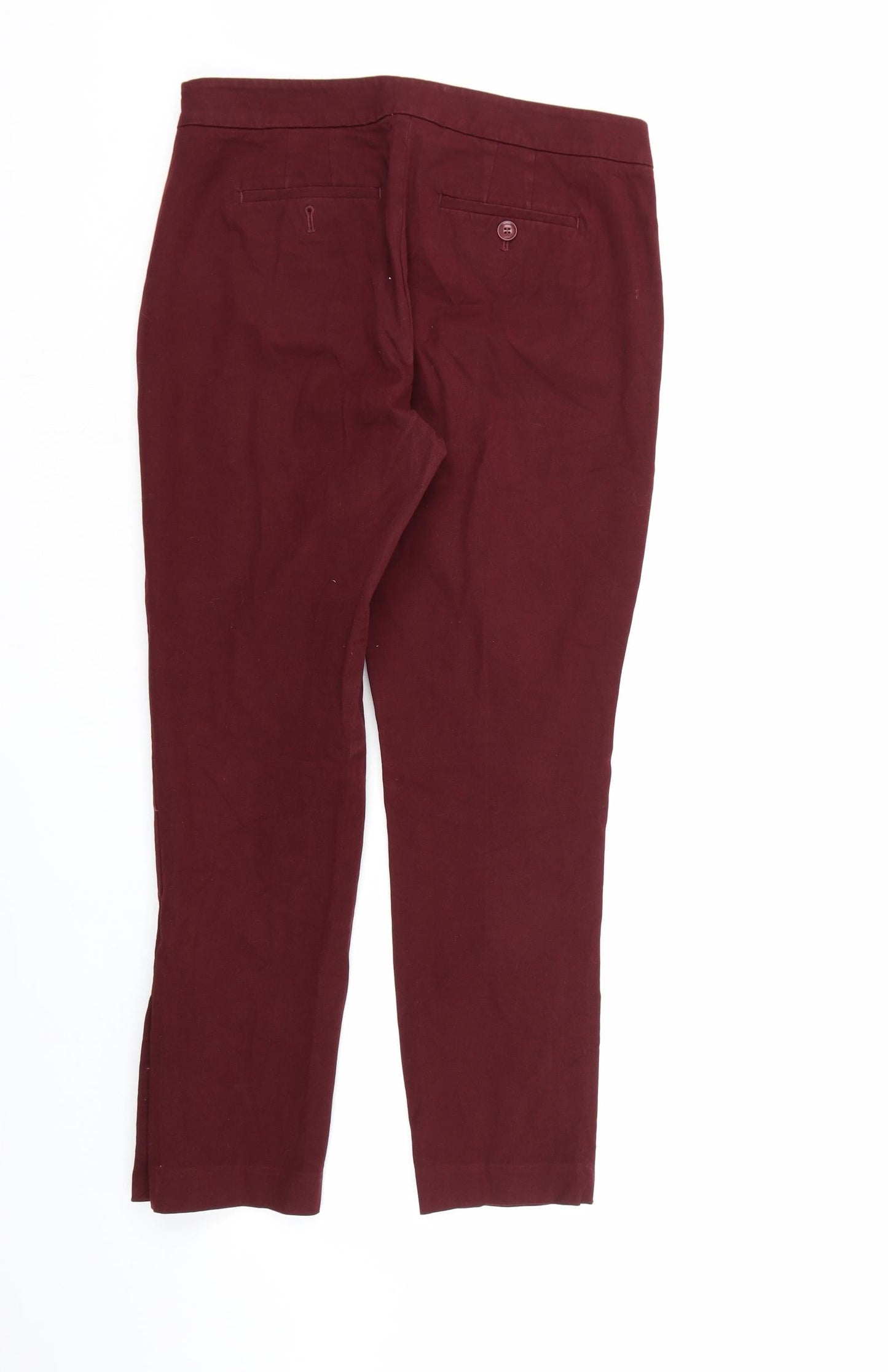 Talbots Womens Purple  Rayon Trousers  Size 6 L25 in