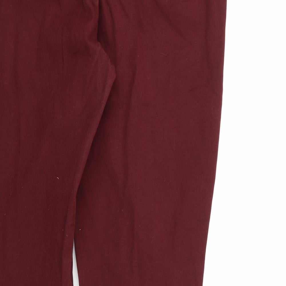 Talbots Womens Purple  Rayon Trousers  Size 6 L25 in