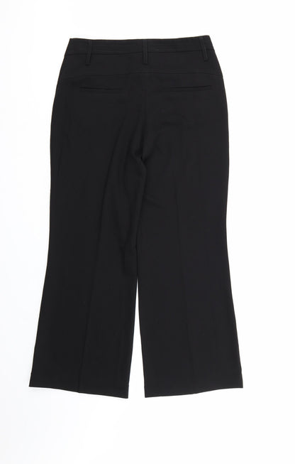 Next Womens Black  Rayon Dress Pants Trousers Size 10 L26 in
