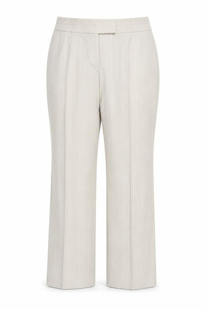 Next Womens Beige Striped Rayon Dress Pants Trousers Size 16 L29 in