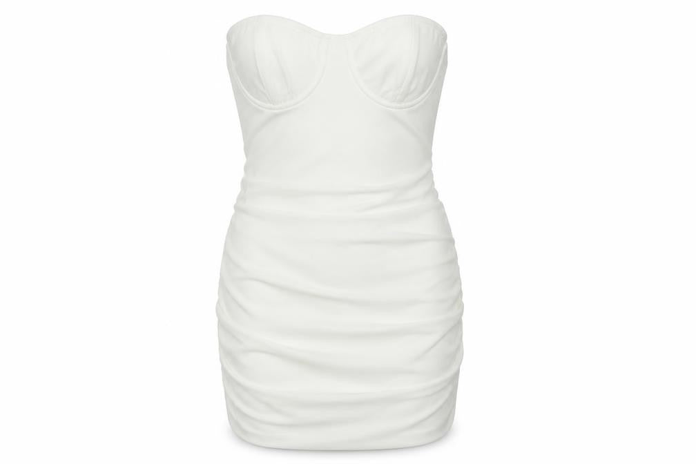 PRETTYLITTLETHING Womens White   Bodycon  Size 8