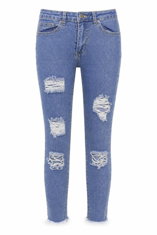 Boohoo  Womens Blue   Skinny Jeans Size 8 L24 in