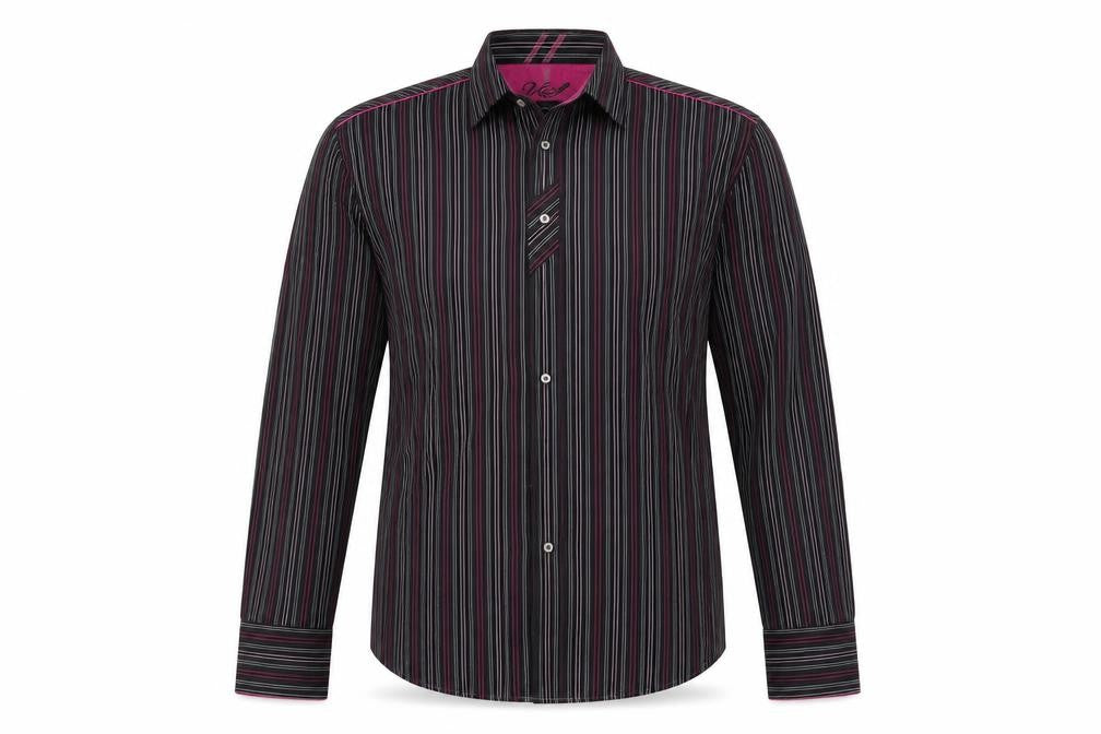 urbanspirit collection Mens Purple Striped   Button-Up Size L