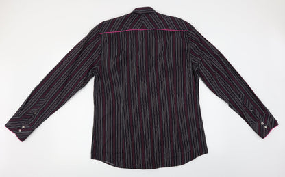 urbanspirit collection Mens Purple Striped   Button-Up Size L