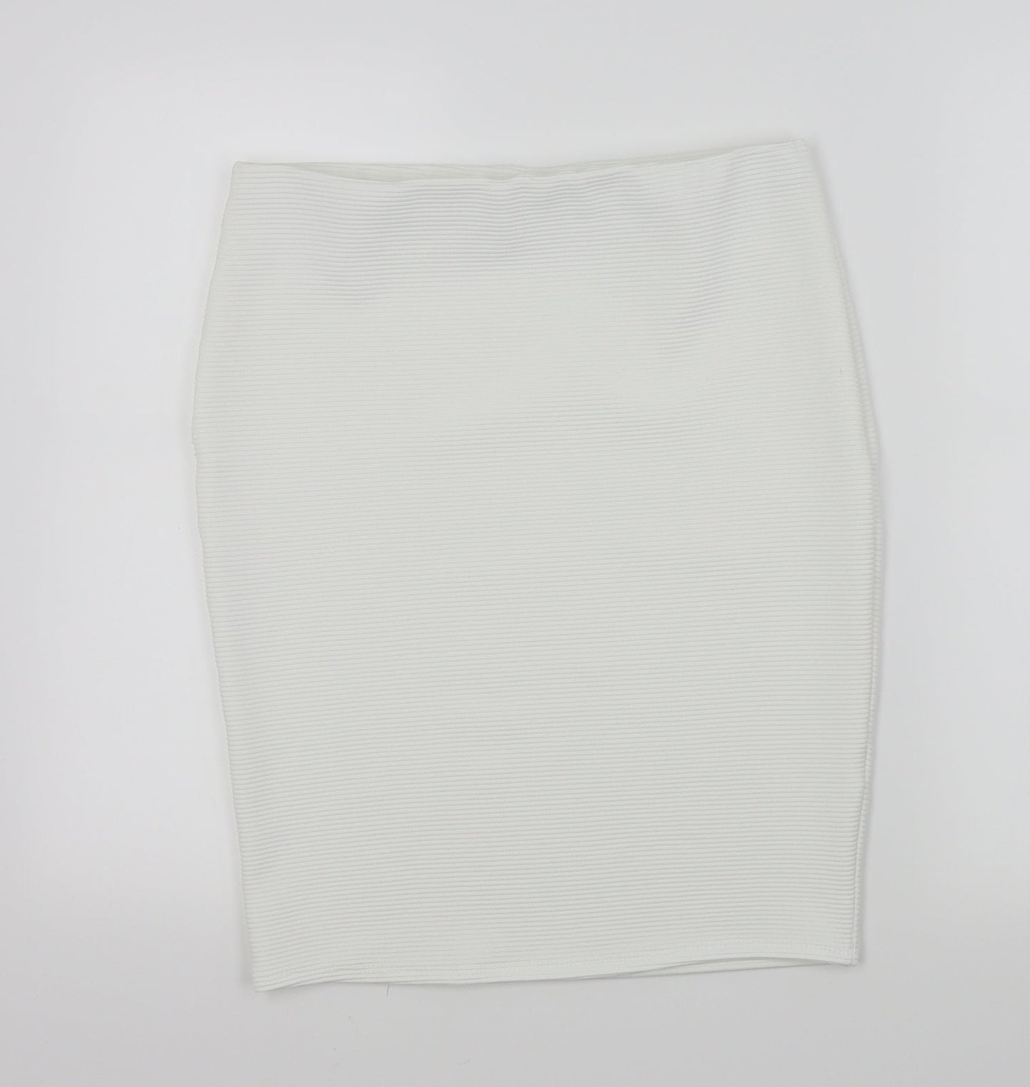 Preworn Womens White   A-Line Skirt Size 12