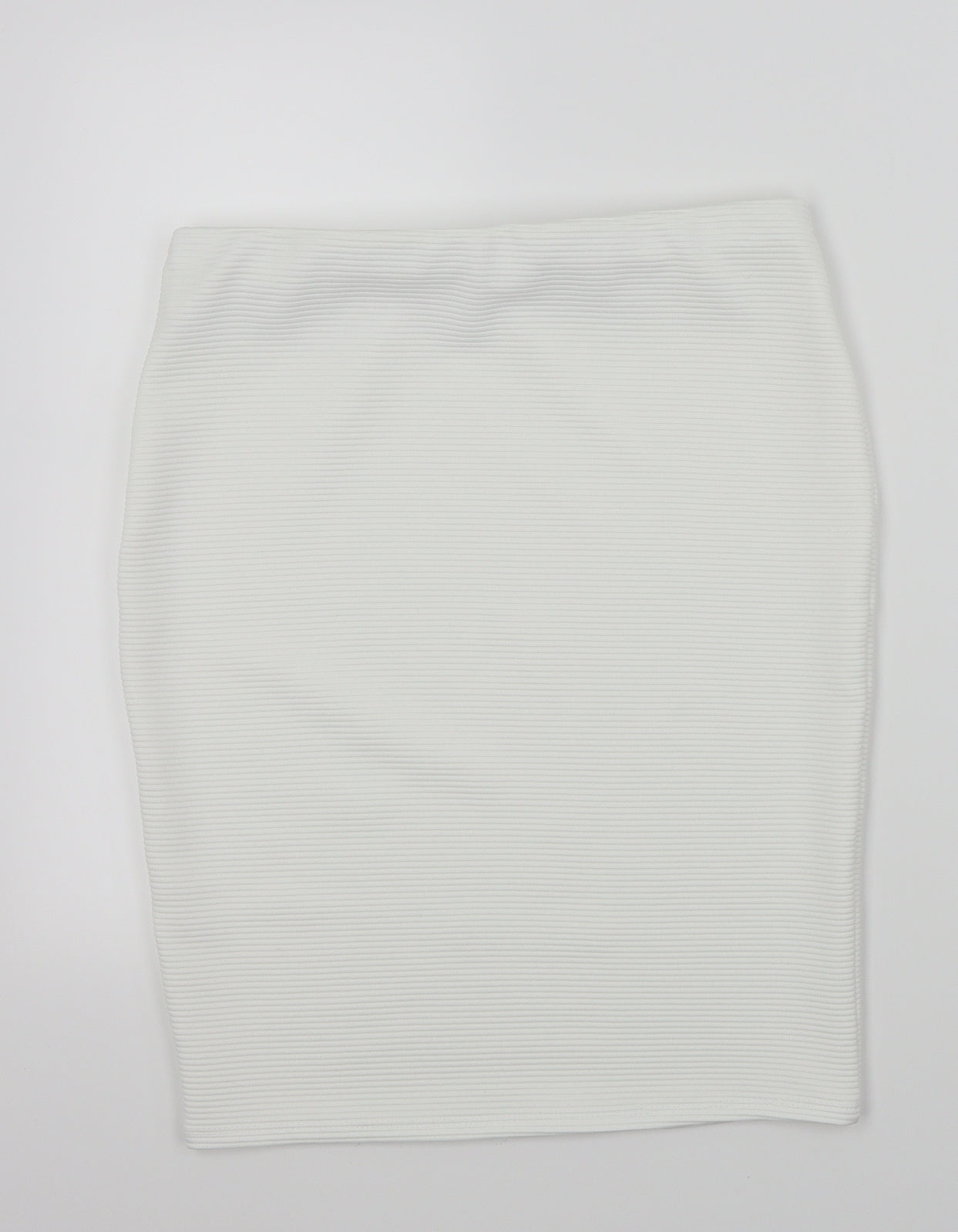 Preworn Womens White   A-Line Skirt Size 12