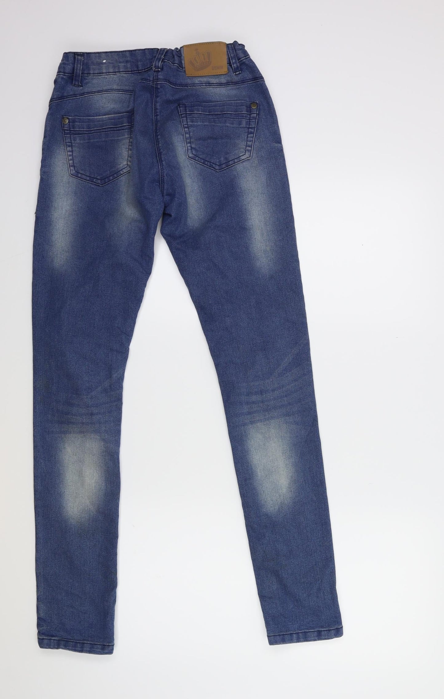 TOWN Womens Orange  Denim Skinny Jeans Size 26 in L29 in