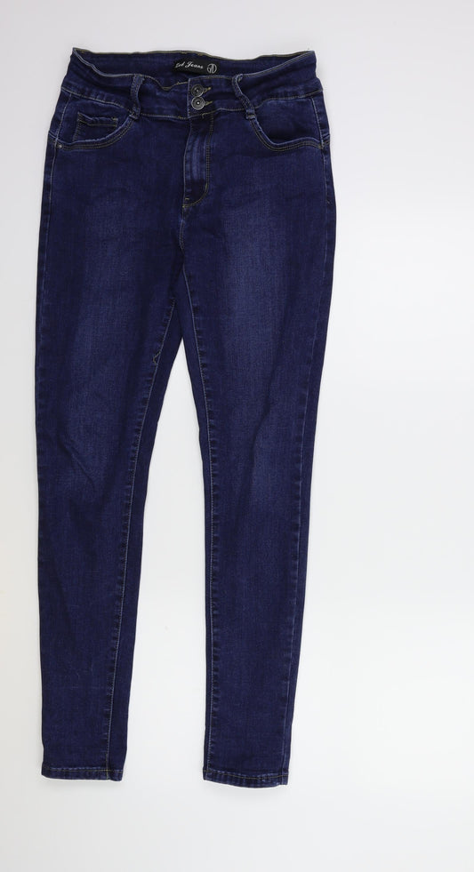 Zed Jeans Womens Black  Denim Skinny Jeans Size 12 L29 in