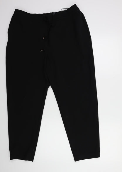 NEXT Womens Black   Trousers  Size 12 L27 in