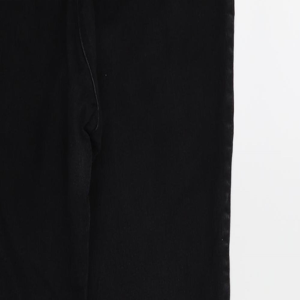 H&M Womens Black  Denim Skinny Jeans Size 14 L26 in