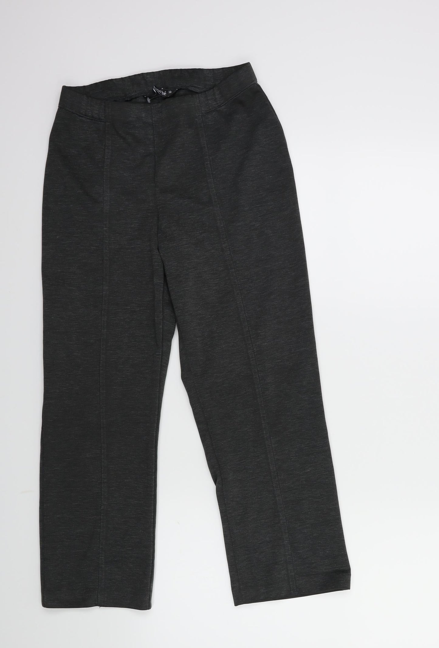 Bonmarché Womens Grey   Cropped Trousers Size 10 L23 in