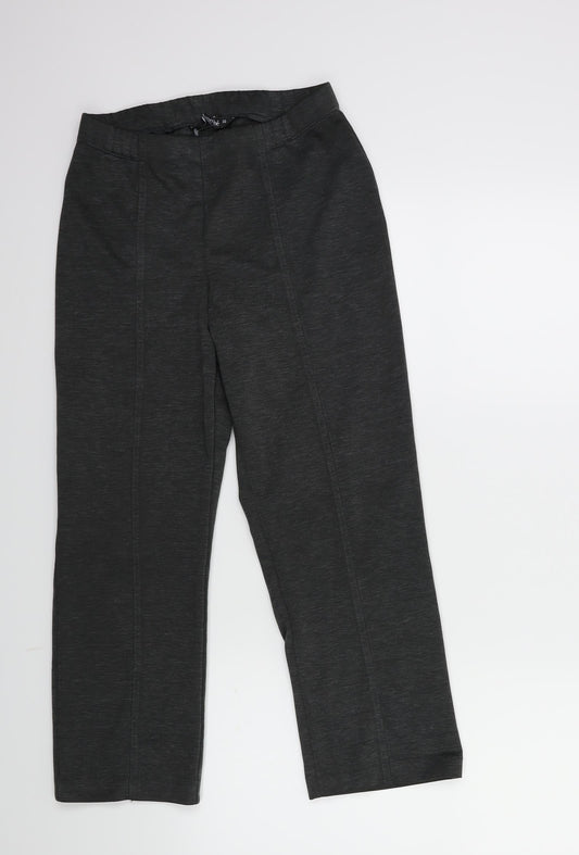 Bonmarché Womens Grey   Cropped Trousers Size 10 L23 in
