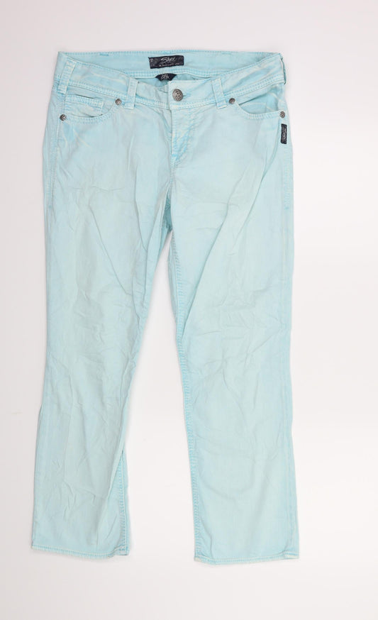 suki capri Womens Blue  Denim Straight Jeans Size 31 in L25 in