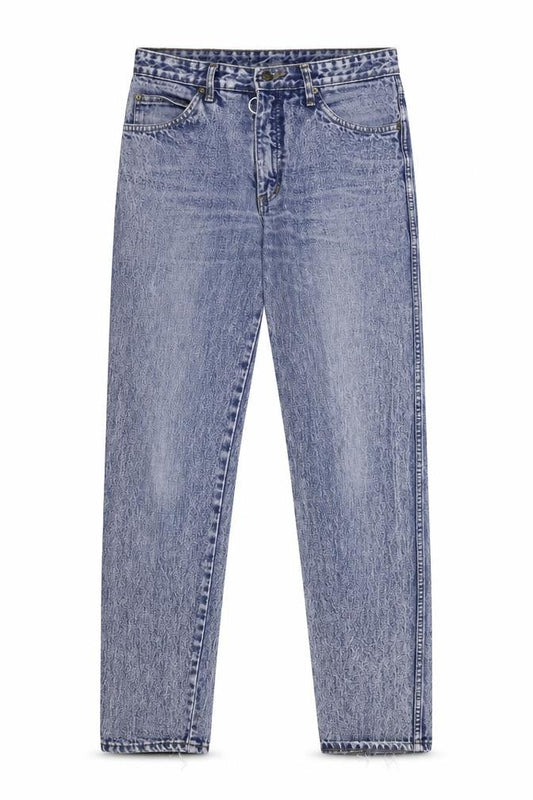 Womens Blue  Denim Straight Jeans Size 32 in L30 in