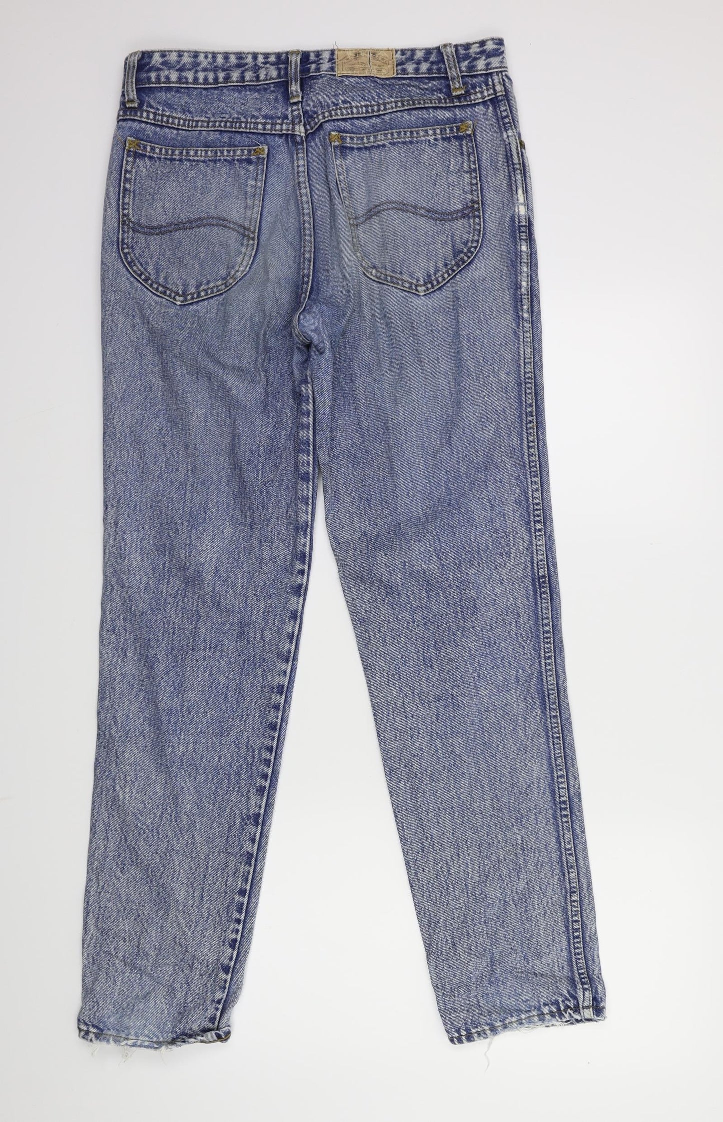 Preworn Womens Blue  Denim Straight Jeans Size 32 in L30 in
