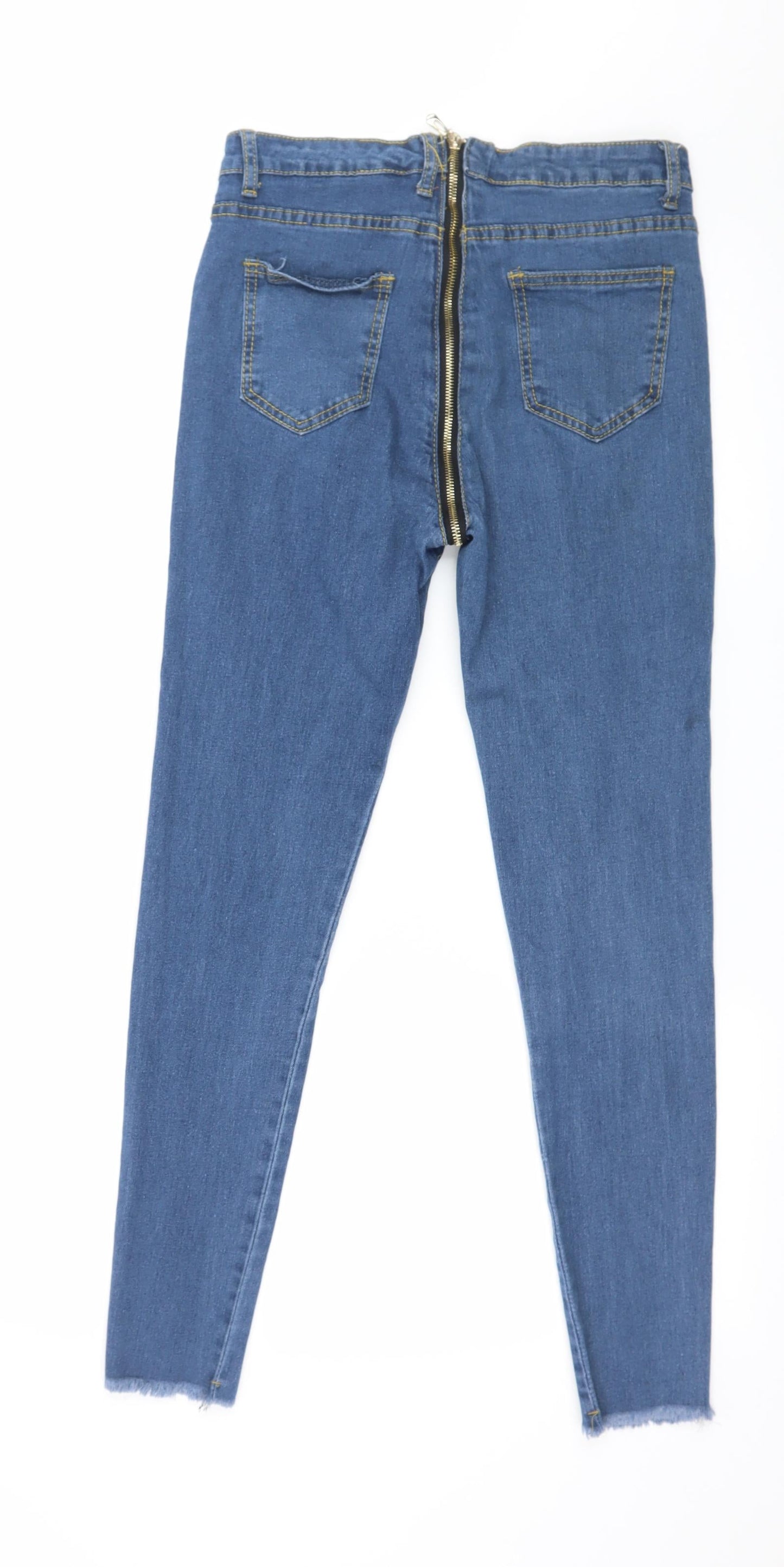 Preworn Womens Blue  Denim Skinny Jeans Size S L28 in