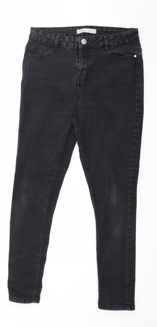 George Womens Grey  Denim Skinny Jeans Size 14 L27 in