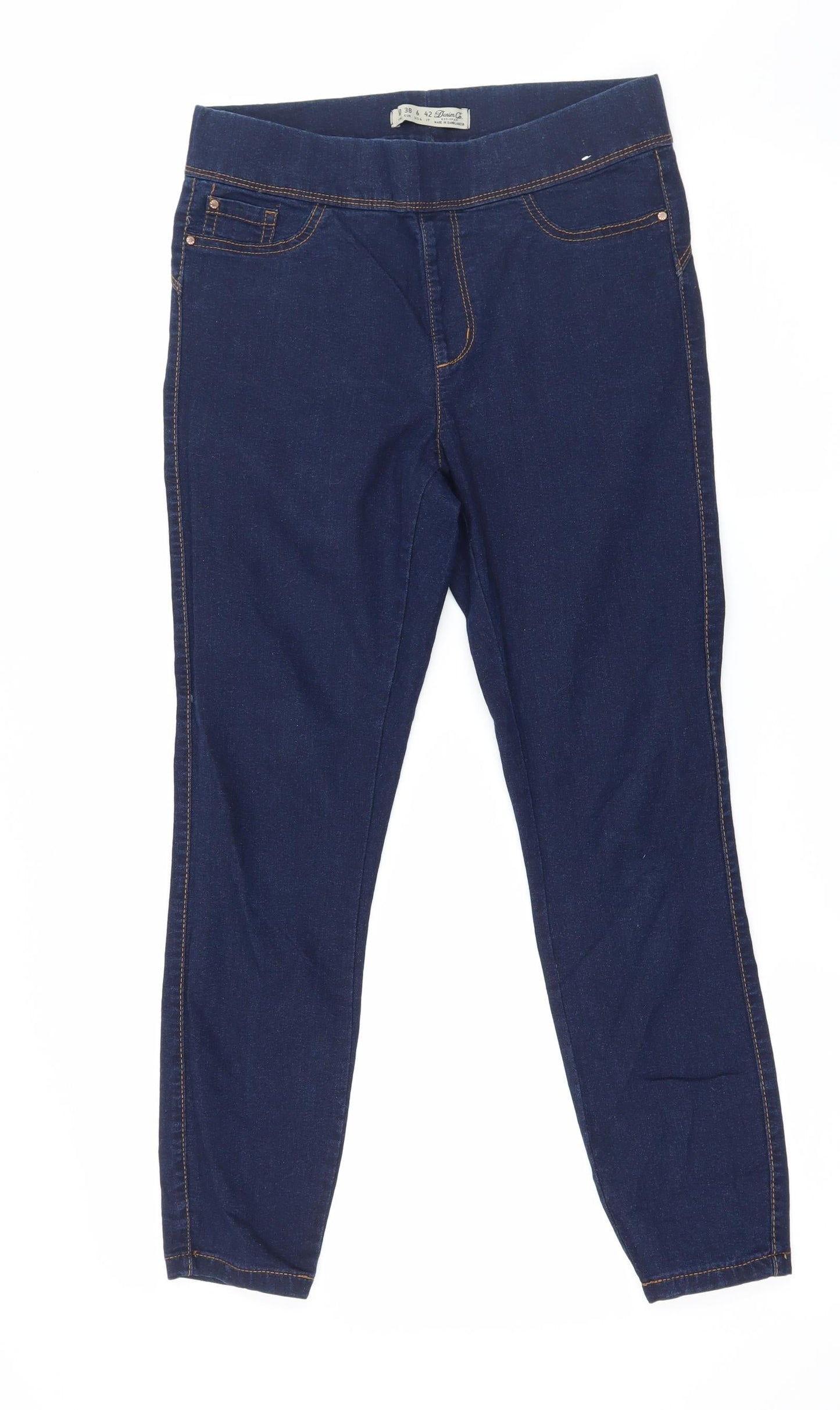 Denim & Co. Womens Blue  Denim Jegging Jeans Size 10 L25 in