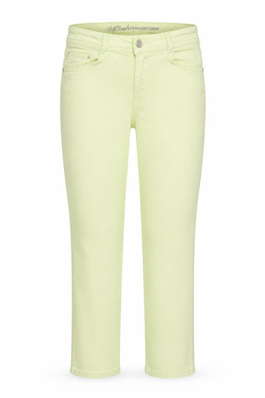 Preworn Womens Green  Denim Cropped Jeans Size 28 in L24 in