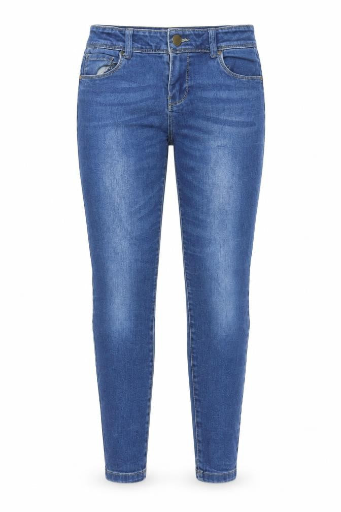 Denim & Co. Womens Blue  Denim Skinny Jeans Size 10 L25 in