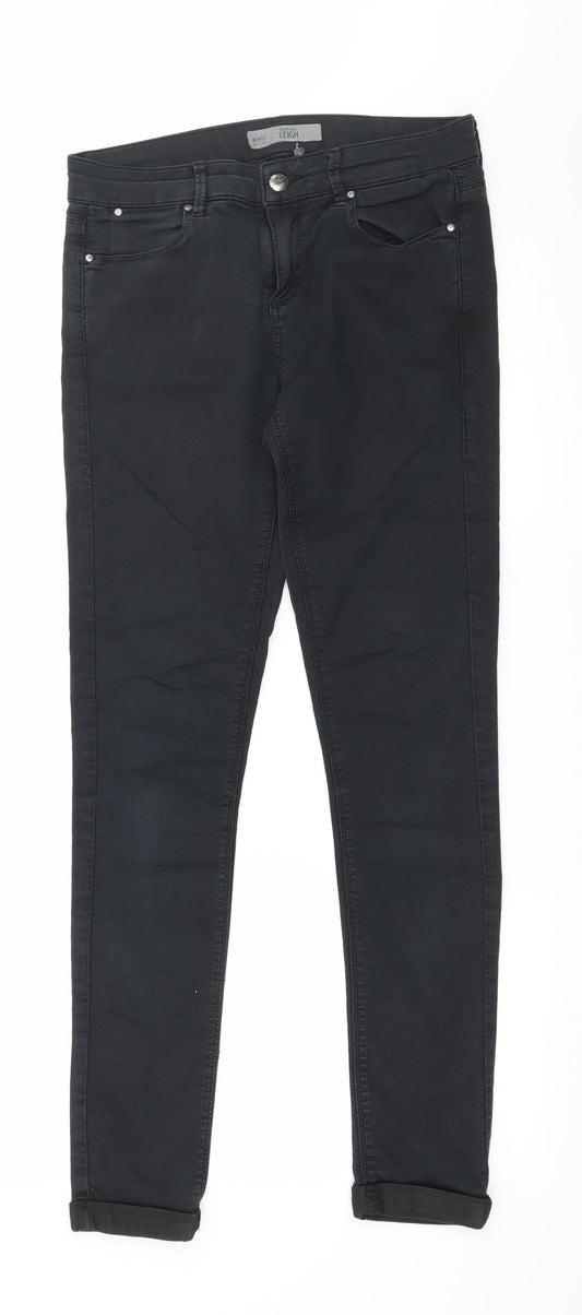Topshop Womens Black  Denim Skinny Jeans Size 28 in L28 in