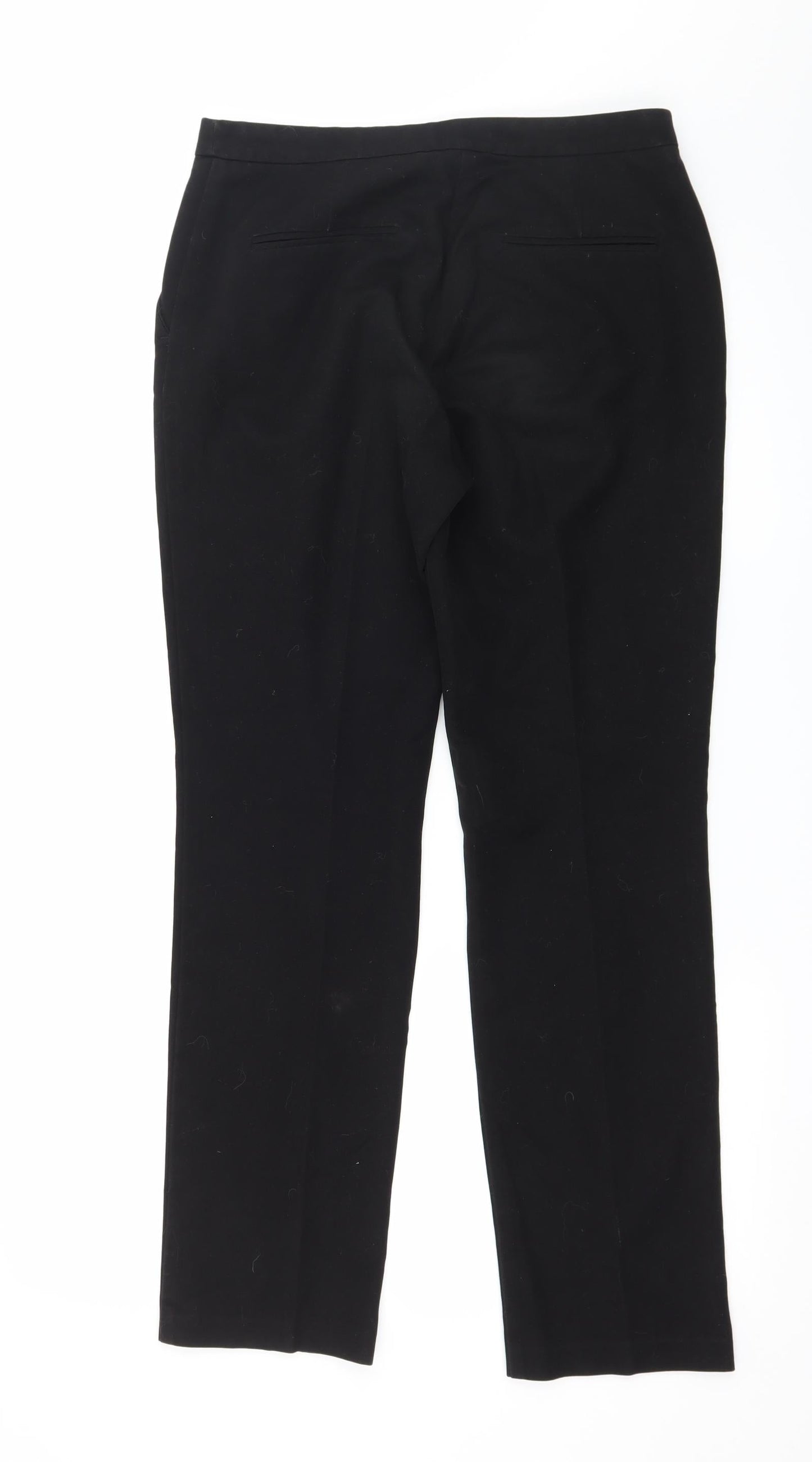 Papaya Womens Black   Trousers  Size 8 L28 in