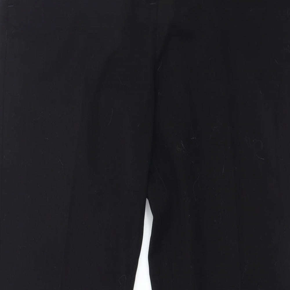 Papaya Womens Black   Trousers  Size 8 L28 in