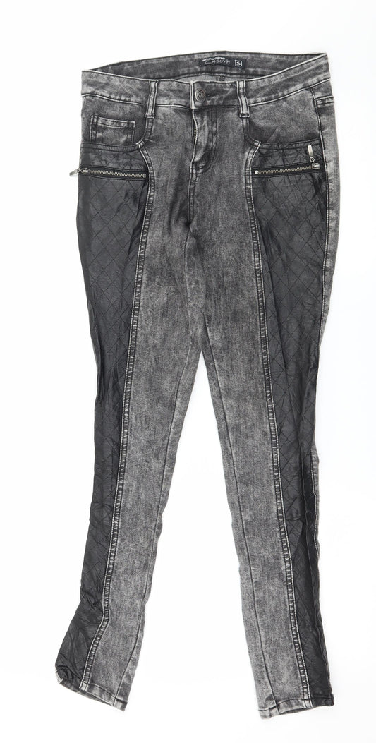Blind Date Womens Grey  Denim Skinny Jeans Size S L29 in