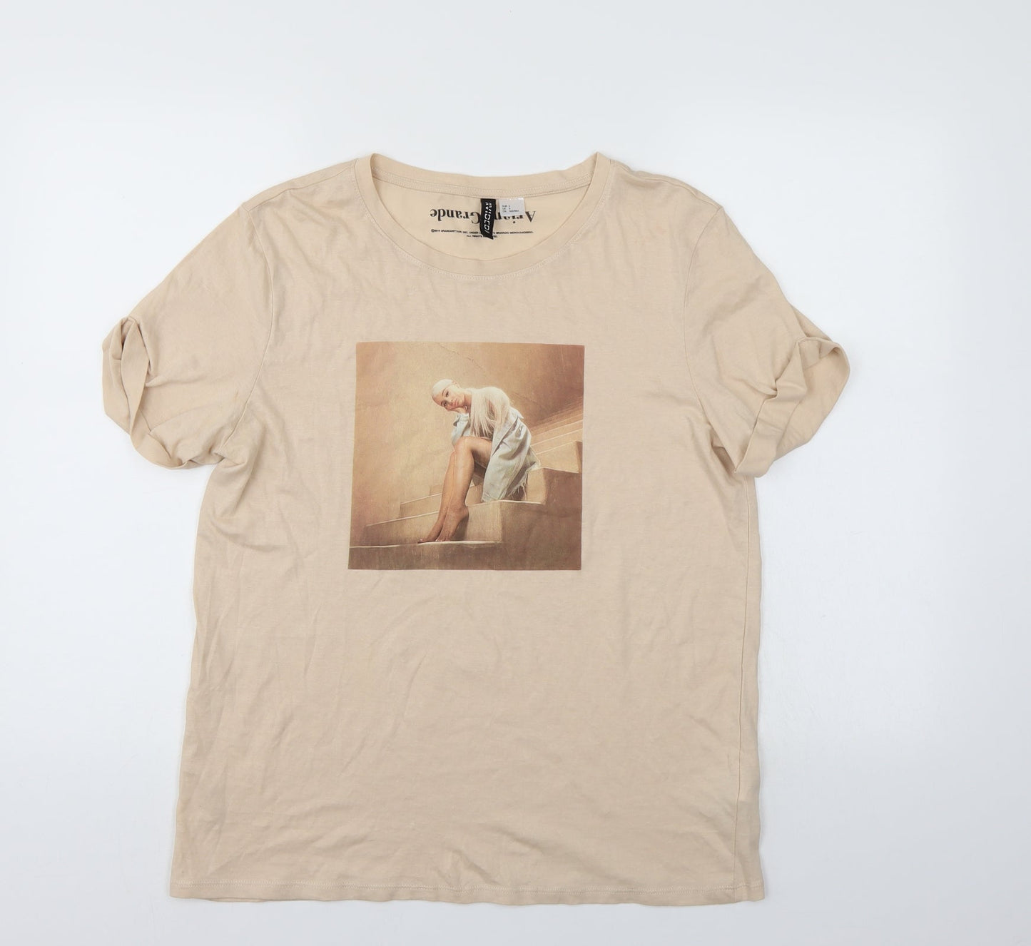 Divided Womens Ivory   Basic T-Shirt Size S