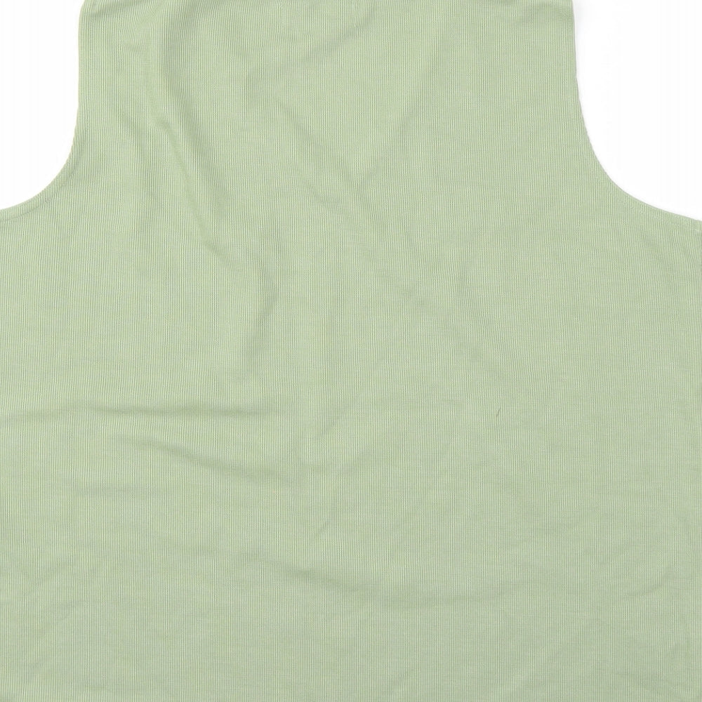 Bonmarché Womens Green Floral  Basic T-Shirt Size M