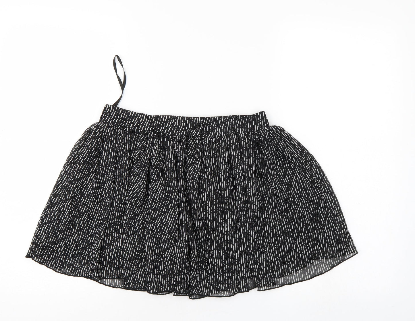 Atmosphere Womens Black Striped  Flare Skirt Size 8