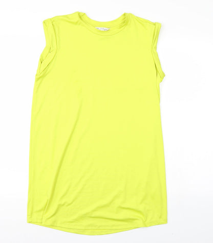 Additional front view of Miss Selfridge women’s yellow mini, size UK 6