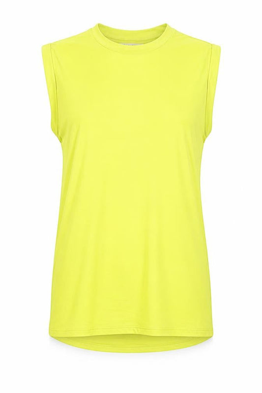 Front view of Miss Selfridge women’s yellow mini, size UK 6