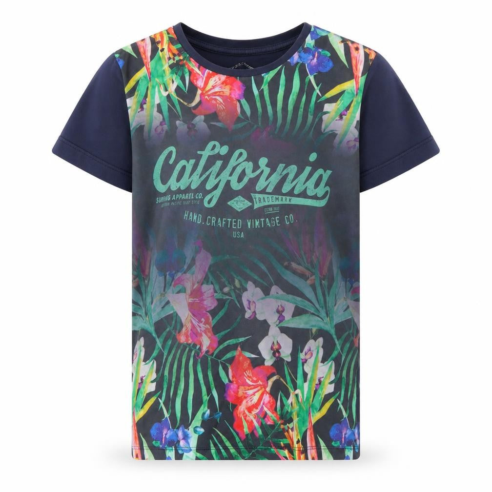 Boys Boys Multicoloured Floral  Basic T-Shirt Size 10 Years