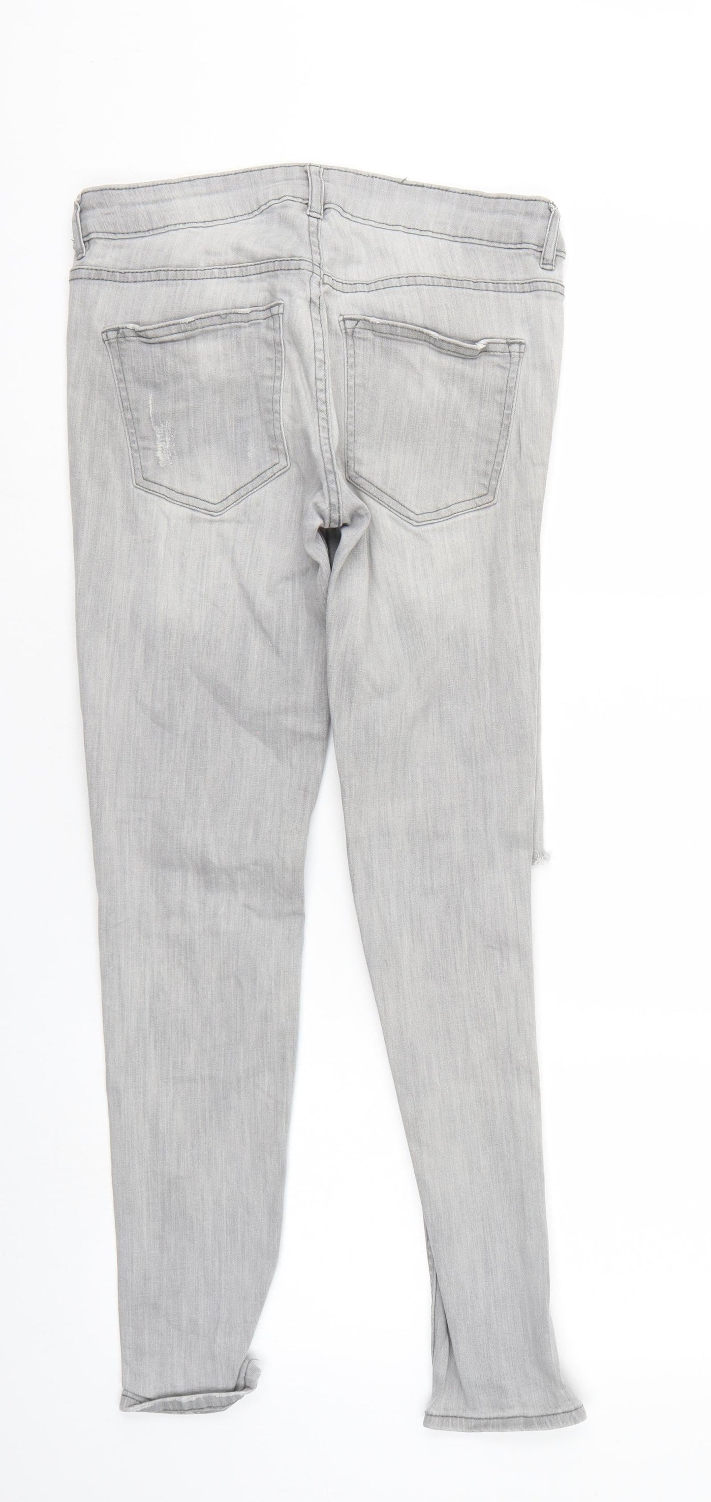 Divided Womens Red  Denim Tapered Jeans Size 12 L27 in