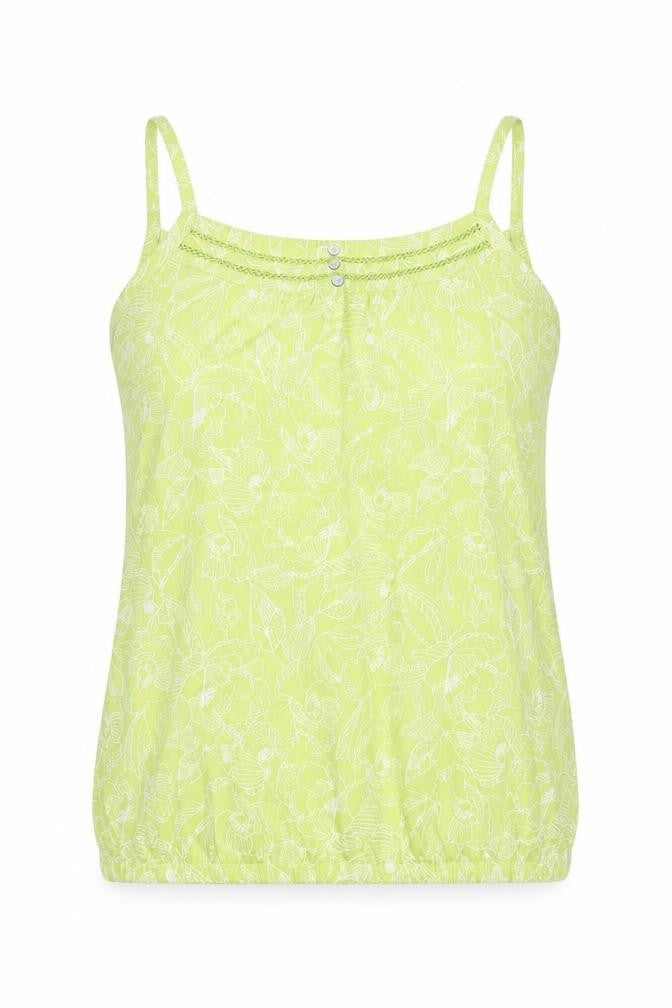 BM Womens Green Floral  Basic Tank Size 12