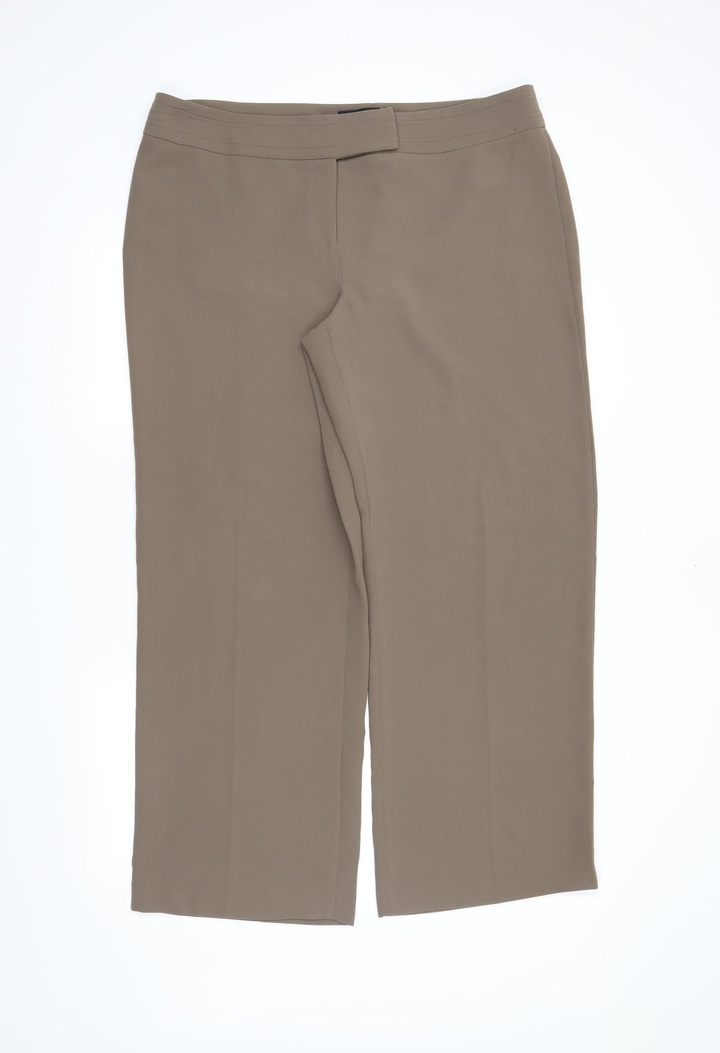 Papaya Womens Brown   Trousers  Size 18 L30 in