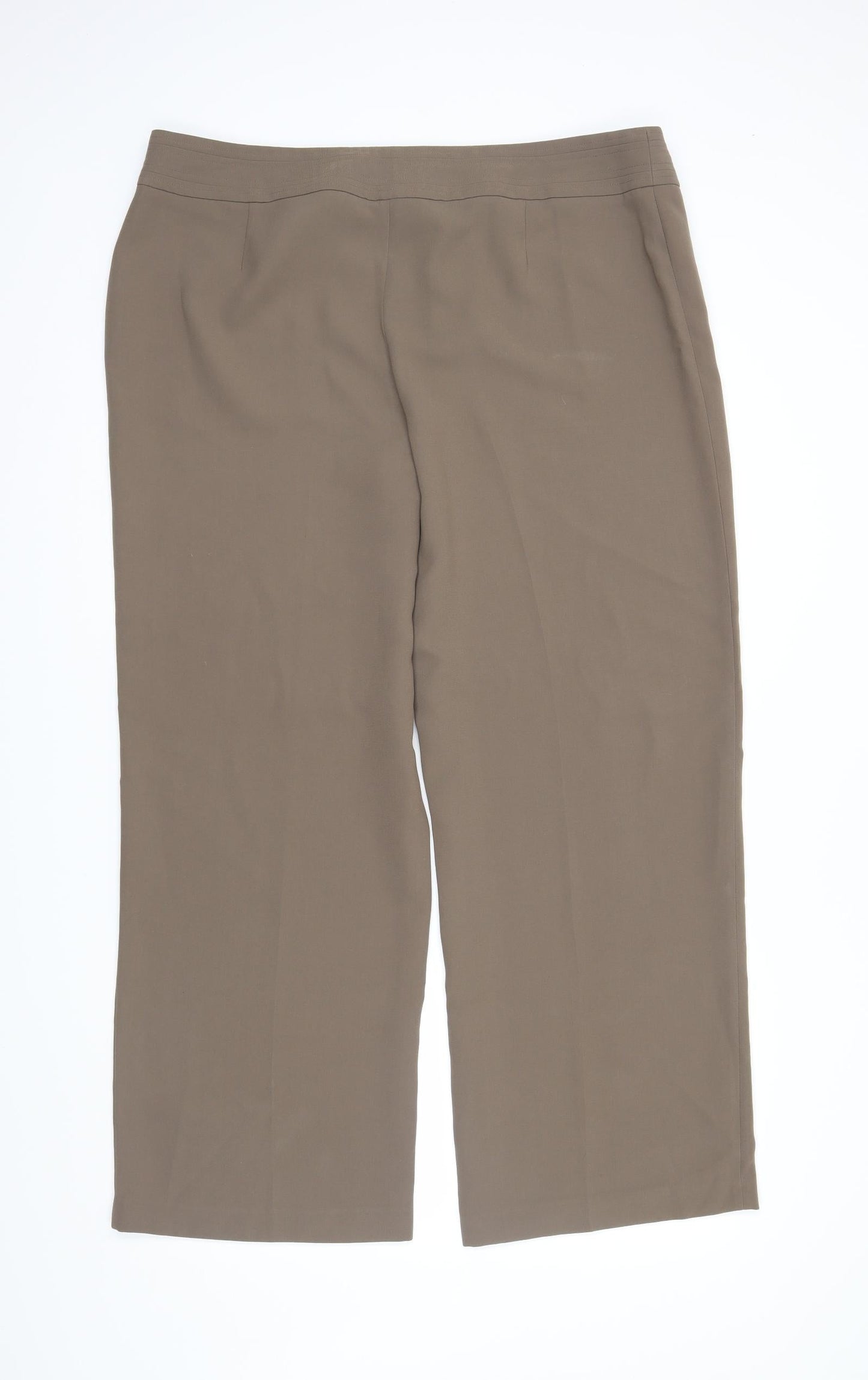 Papaya Womens Brown   Trousers  Size 18 L30 in