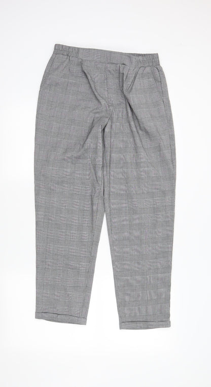 Sinsay Womens Grey Plaid  Dress Pants Trousers Size XL L27 in