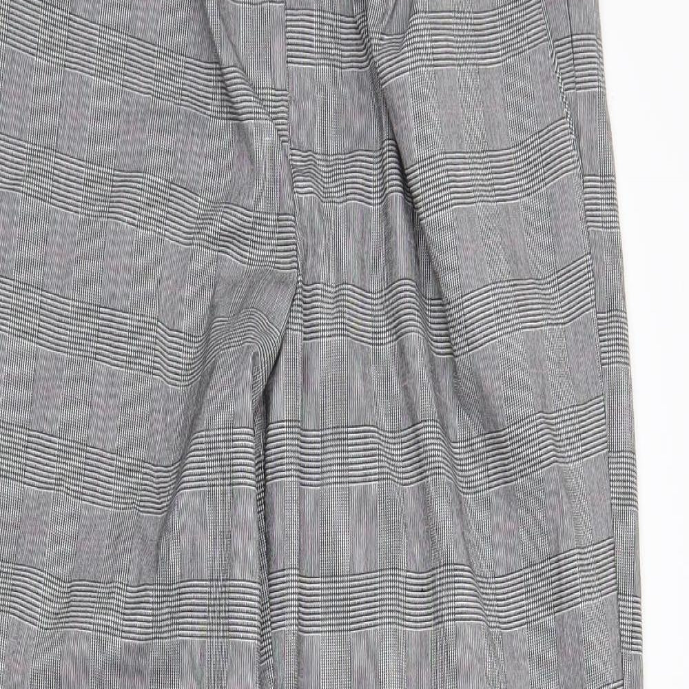 sinsay Womens Grey Plaid  Dress Pants Trousers Size XL L27 in