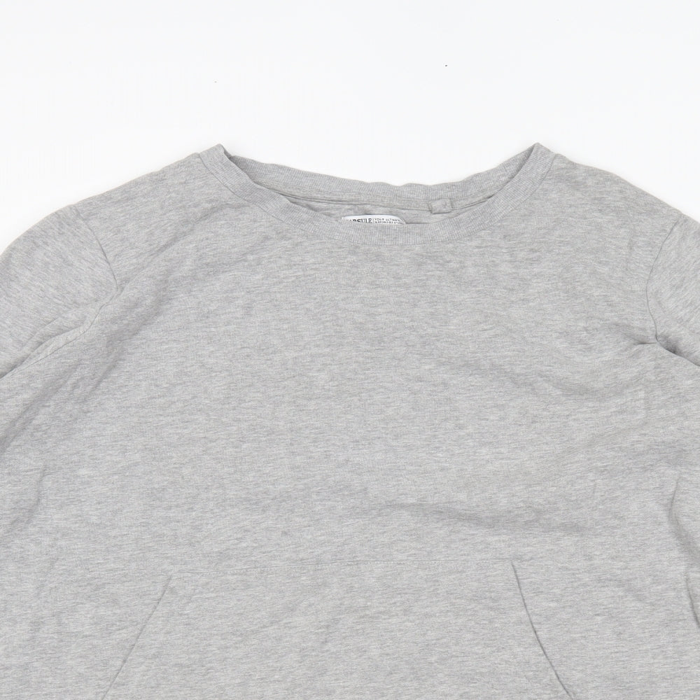 capsule Womens Grey   Pullover Sweatshirt Size 16