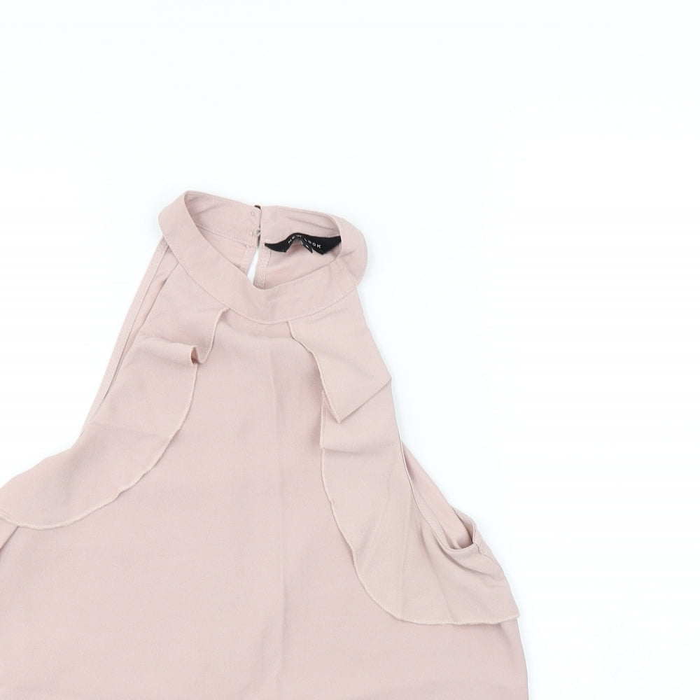 New Look Womens Pink   Basic Tank Size 8