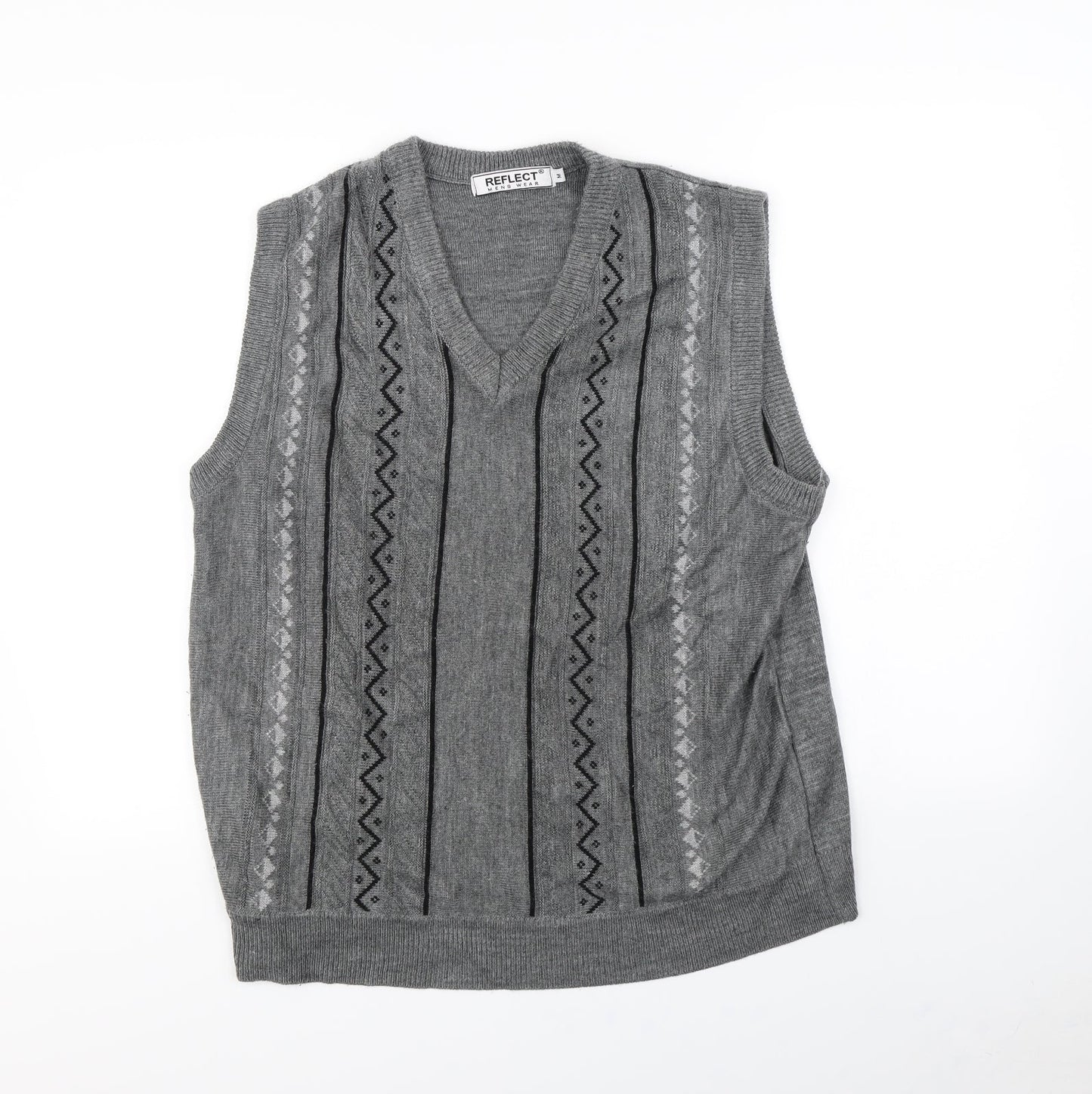 Reflect Mens Grey   Pullover Jumper Size M