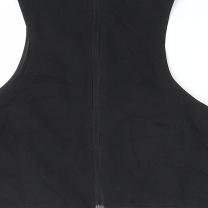 Missguided Womens Black   Cropped Blouse Size 12