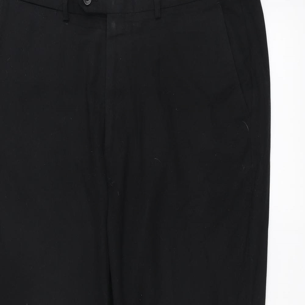 Preworn Womens Black   Trousers  Size 38 L30 in