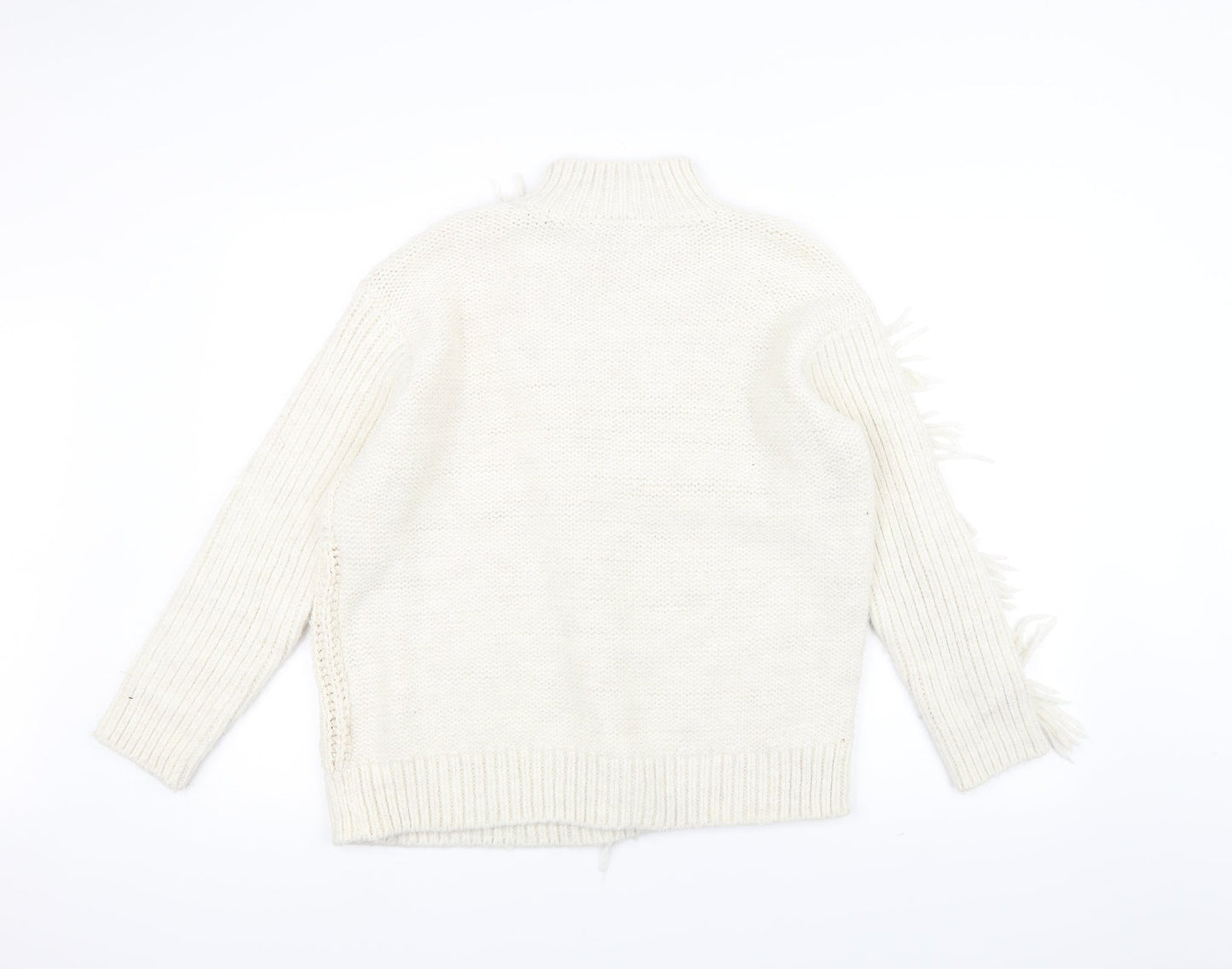 Marks and Spencer Womens White  Knit Pullover Jumper Size M