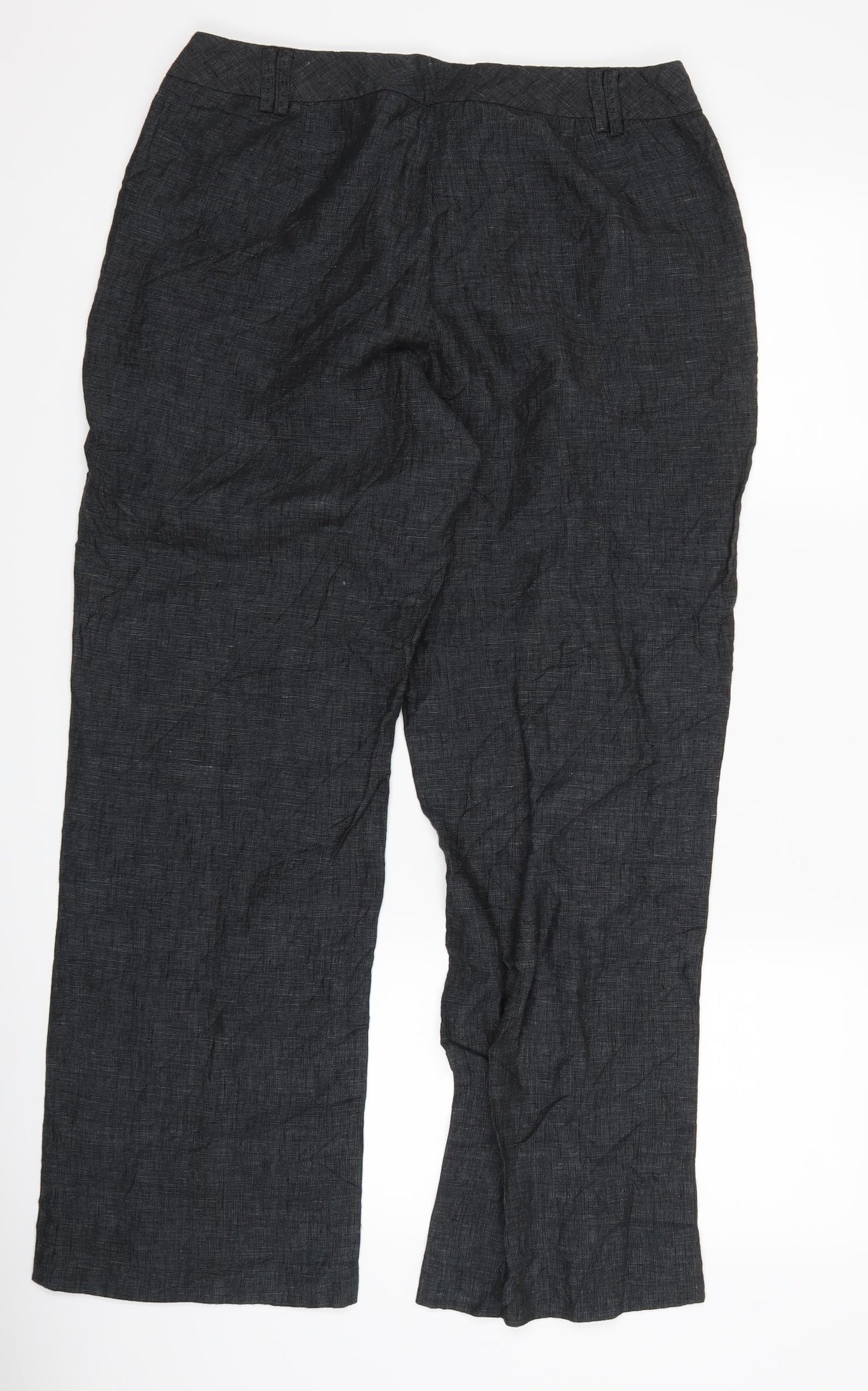 Marks and Spencer Womens Black   Trousers  Size 14 L26 in