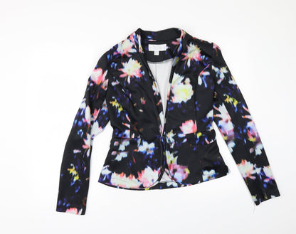 Paper Dolls Womens Black Floral  Jacket  Size 8